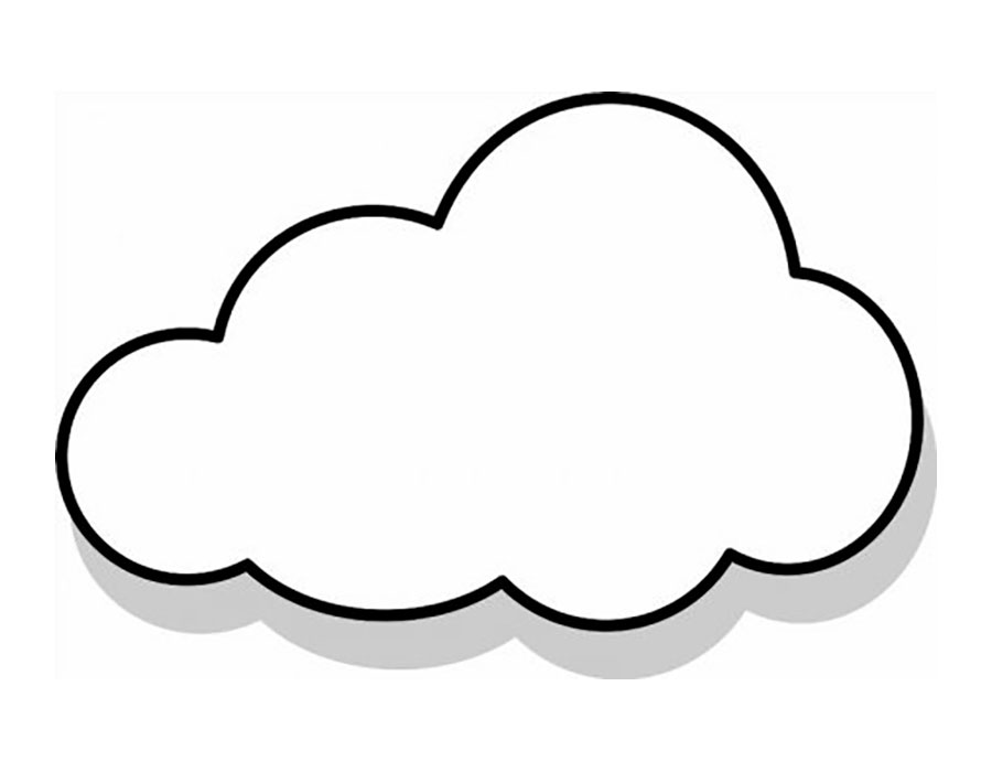 Раскраски с тучками для вырезания. Трафареты тучи. Шаблоны для поделок