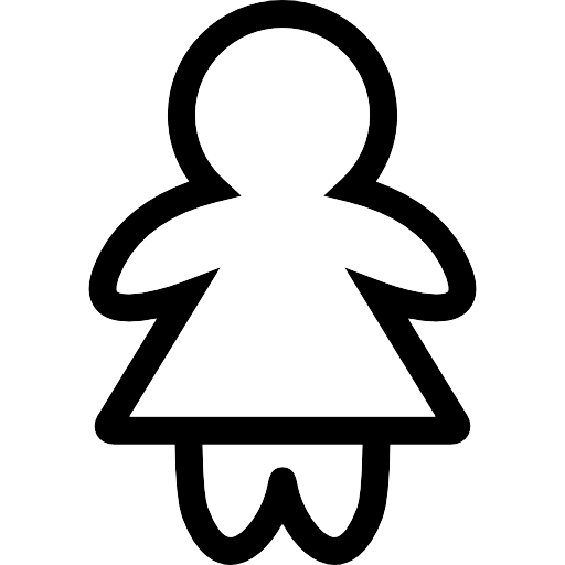 Контуры или шаблоны девочки для вырезания скачать и распечатать бесплатно онлайн