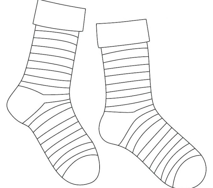 Раскраски с носками