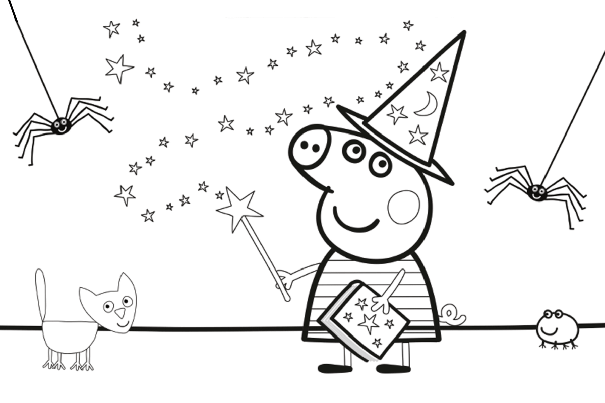 Раскраски со свинкой Пеппой.