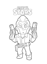 Раскраски из игры бравл старс