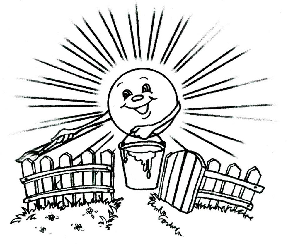 Раскраски про лето