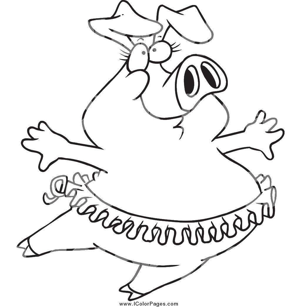 Раскраски для девочек балерина