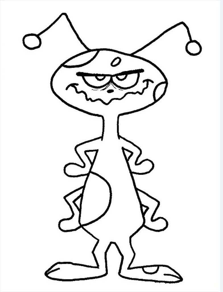 Раскраски инопланетян и монстров для девочек и мальчиков