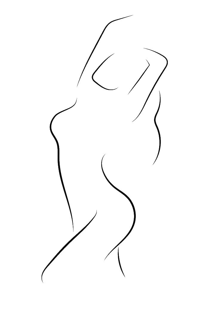 Контуры или шаблоны девочки для вырезания скачать и распечатать бесплатно онлайн