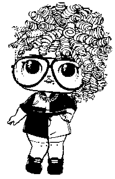 Красивые раскраски для девочки с куклой лол M.C. N.Y.C, раскраски куклы лол р...