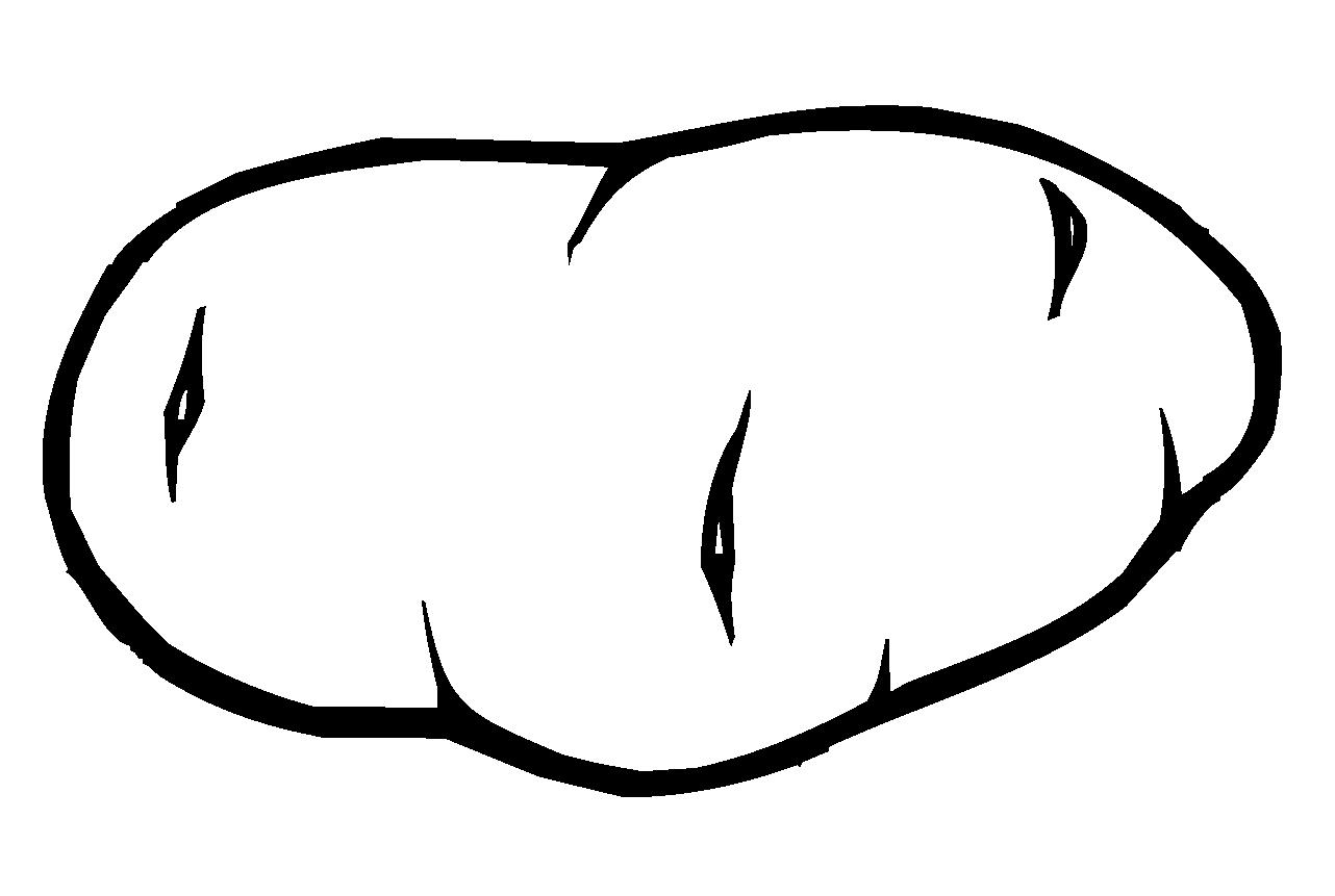 Раскраска картофелина