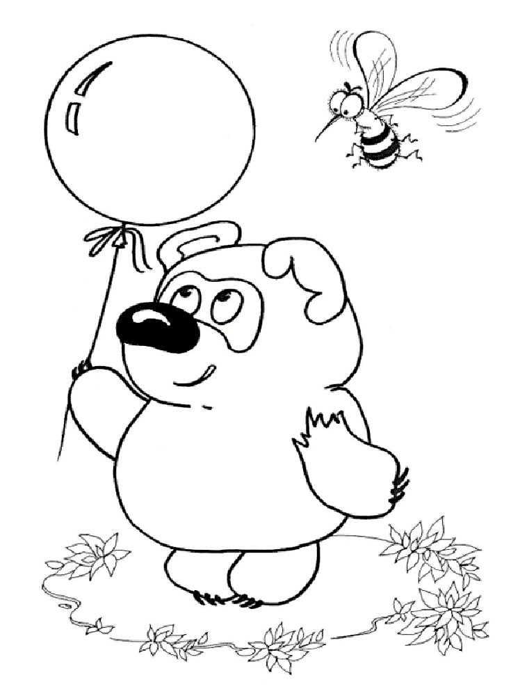 Раскраски с медведями и медвежатами