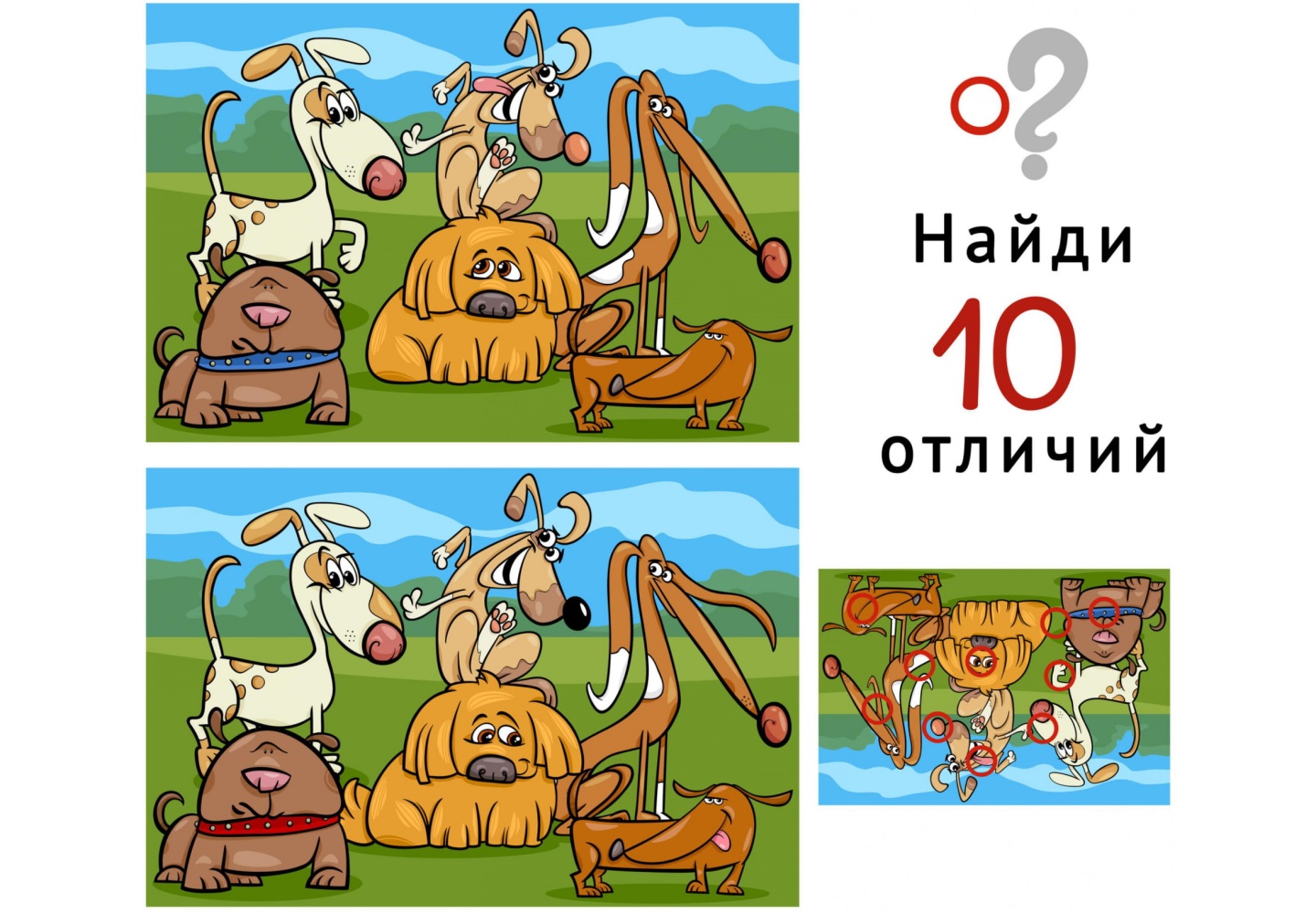 Найди 10 отличий 