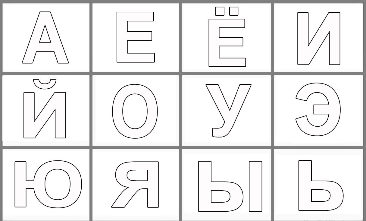 Слоговая таблица для школ России первый класс