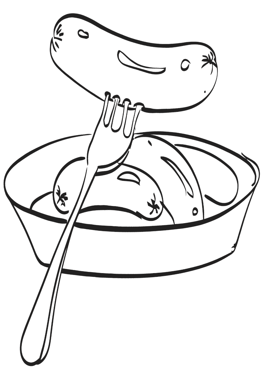 сосиски. изучаем полуфабрикаты с детьми