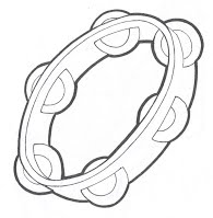 Раскраски с бубном. Музыкальные инструменты скачать бесплатно