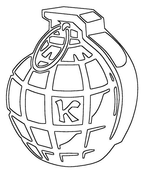 Раскраски с различными видами гранат. Наступательные оборонительные и противо...