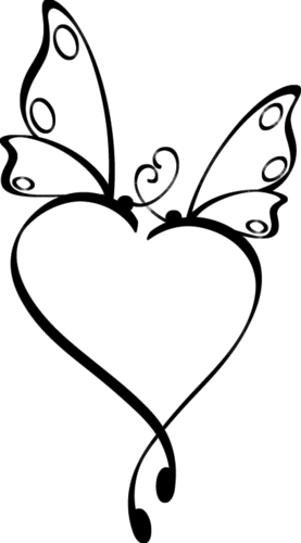 Контуры сердец и валентинок для вырезания, поделок и аппликаций