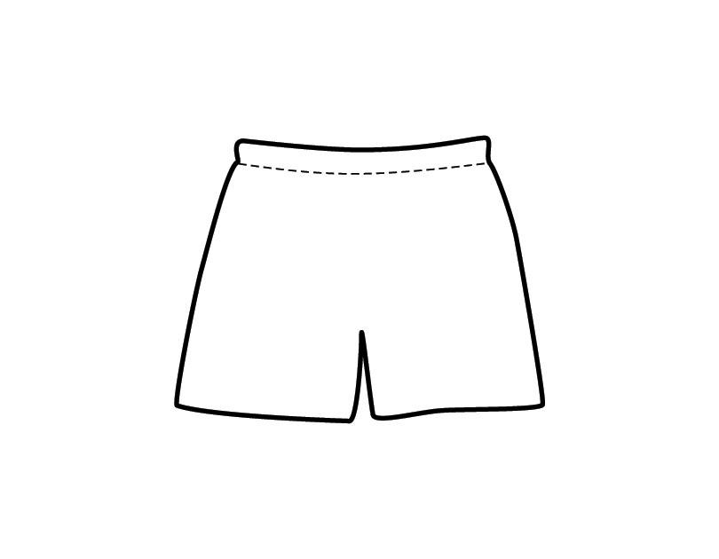 раскраска шорты