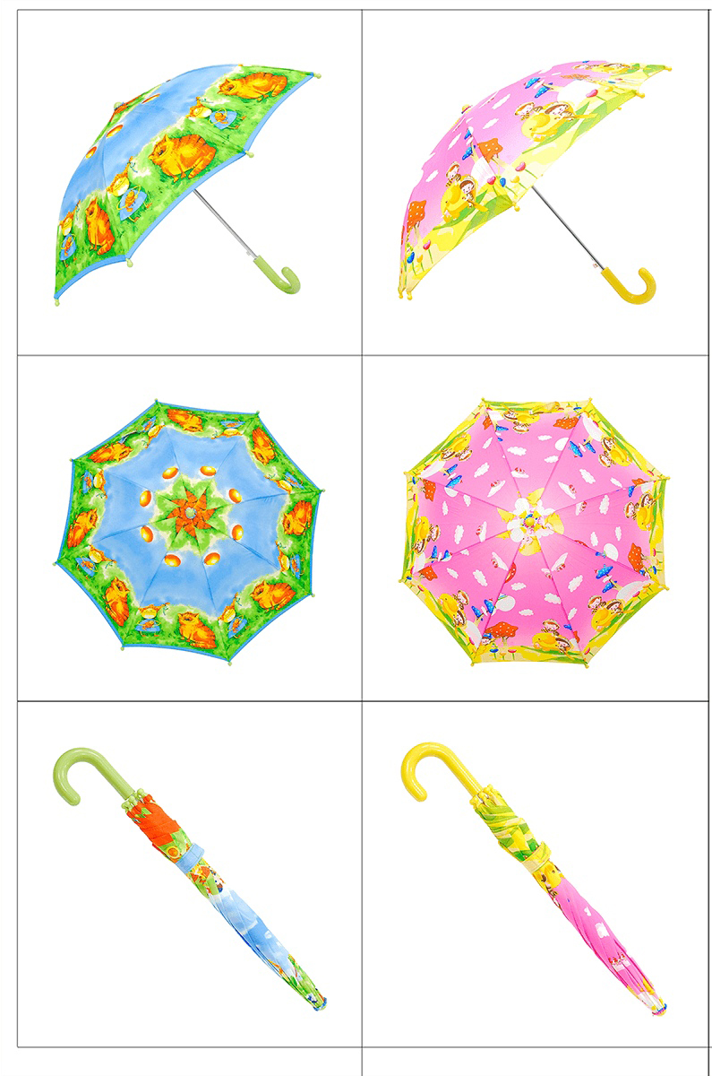 Найди похожие зонты. Собери их в группы по три зонта. Вид сверху сбоку и закр...