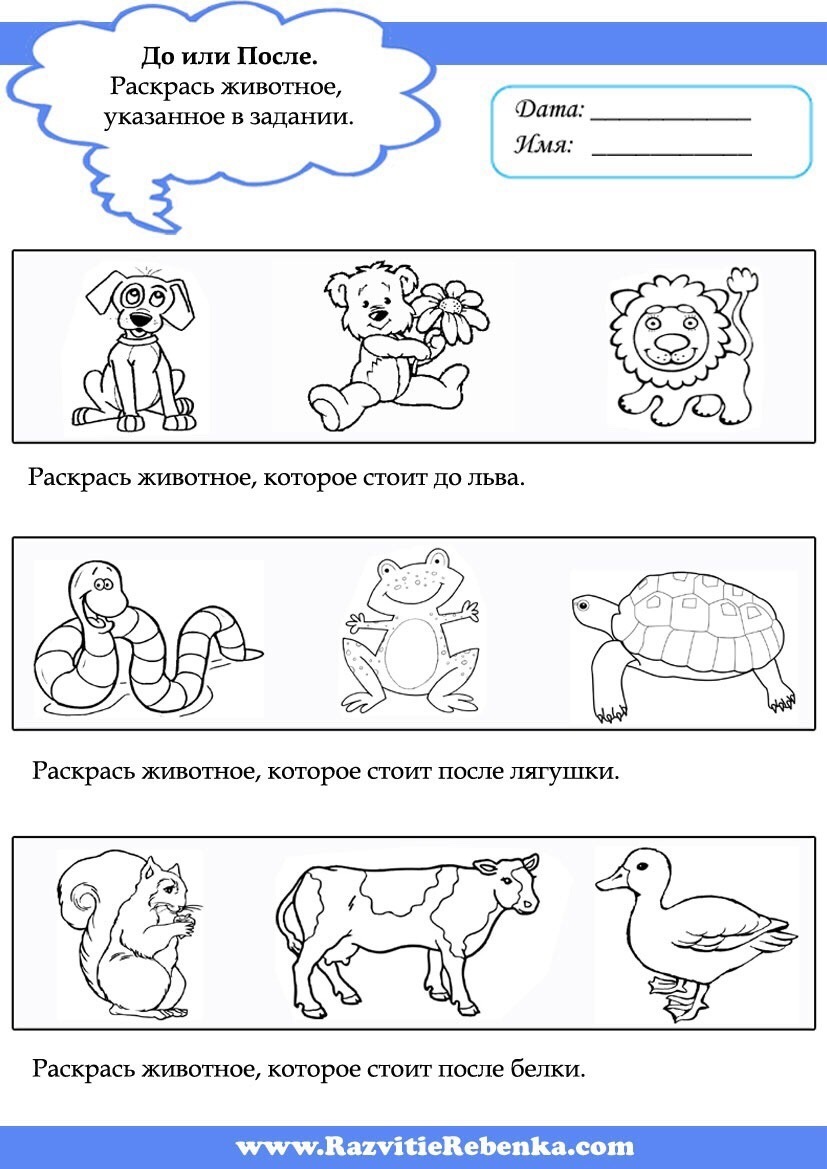 Задания на понятия до и после. Назови, что стоит до и что стоит после