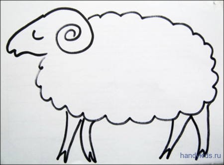 Баран. Раскраски с барашками