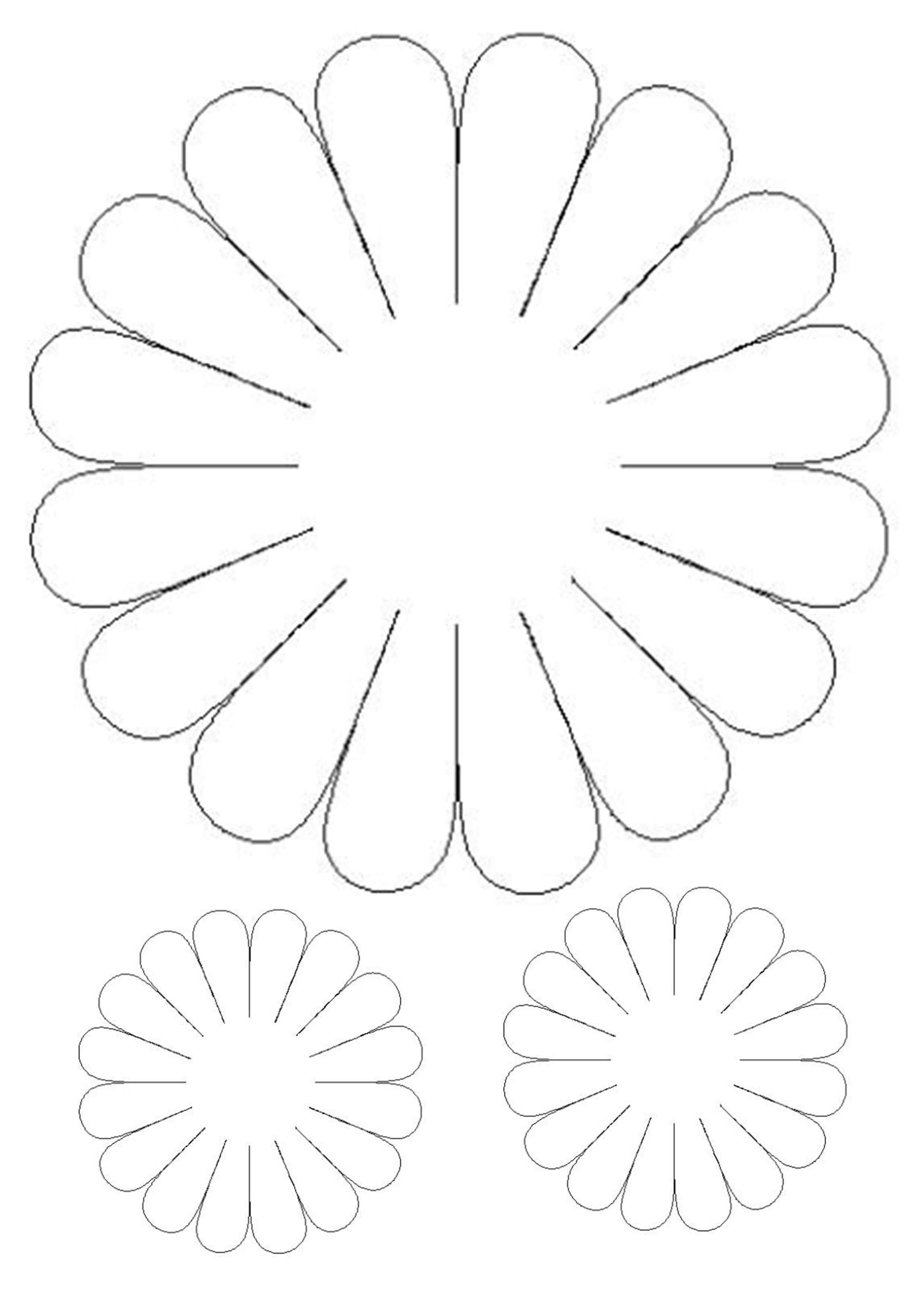 Контуры цветов для вырезания скрапбукинга поделок и аппликаций скачать беспла...