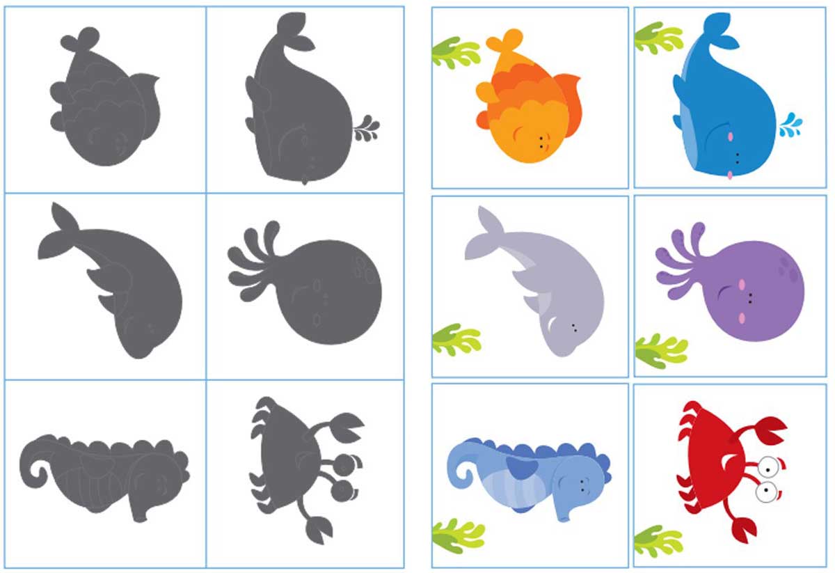 задания с карточками на развитие внимания у детей дошкольного возраста