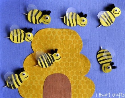 Как сделать пчелу. поделка пчела 