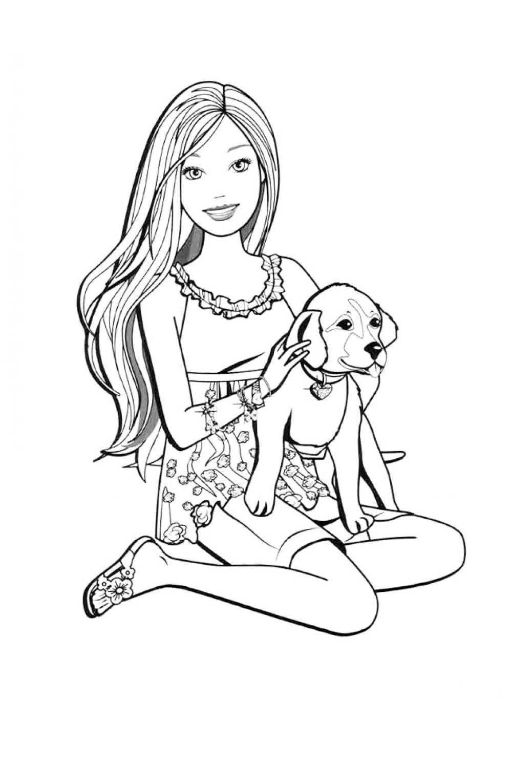 Барби и собачка