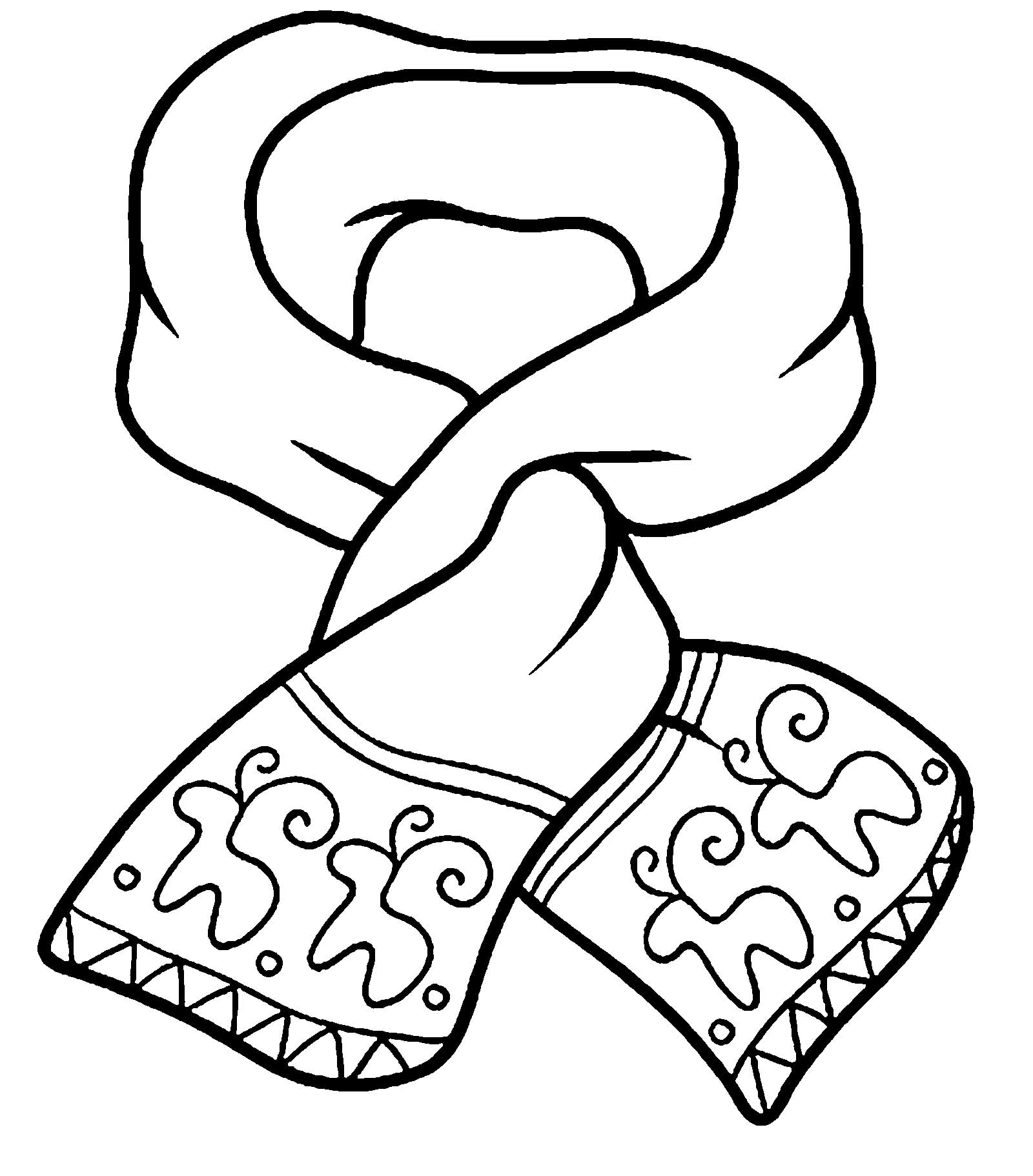 Зимняя одежда, шарф