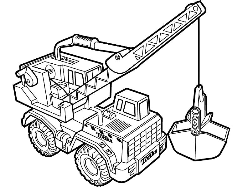 Строительная техника для мальчиков. Раскраски с тяжелой техникой