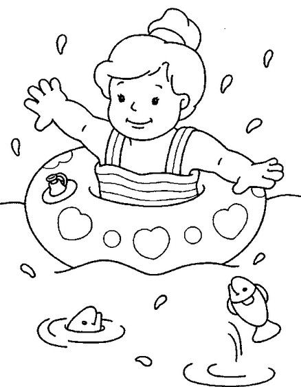 Раскраски про лето