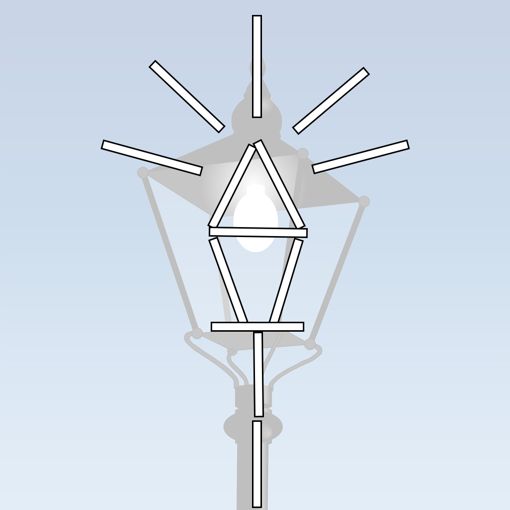 Фигуры из цветных счетных палочек