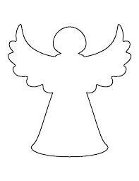 Контуры ангела для поделок и вырезания