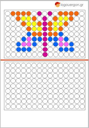 Нарисуй по образцу. Изучаем цвета. Задания на внимательность