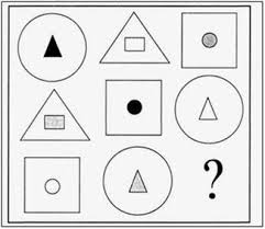 Рассмотри таблицу. Найди закономерности и укажи какого предмета, человечика и...