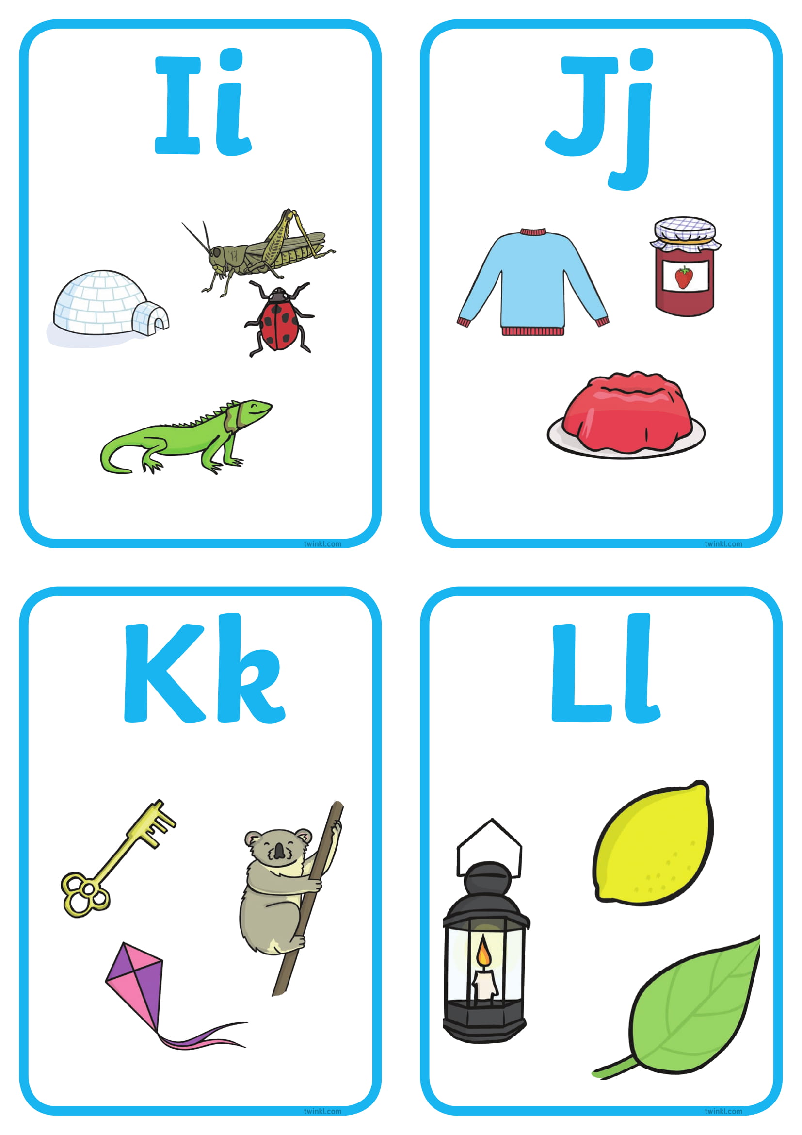 Карточки для изучения английского алфавита