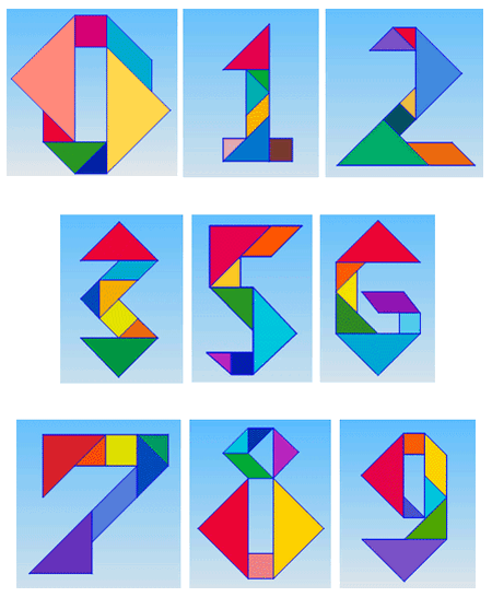 Китайская головоломка танграм и задания для нее