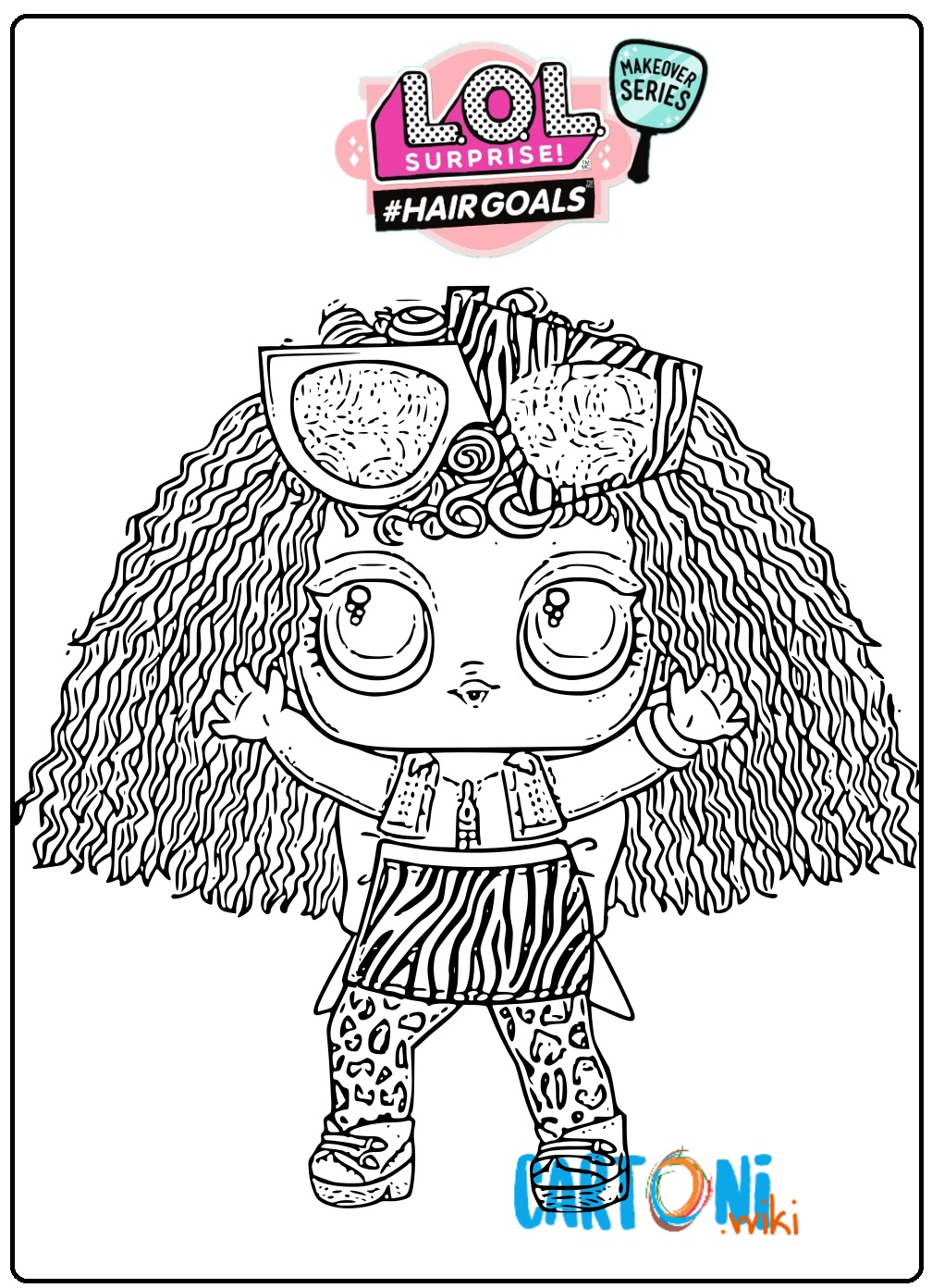 Раскраски куклы лол Valley B.B, раскраски куклы распечатать 