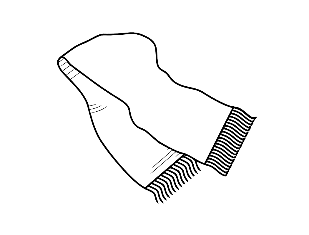 Зимняя одежда, шарф