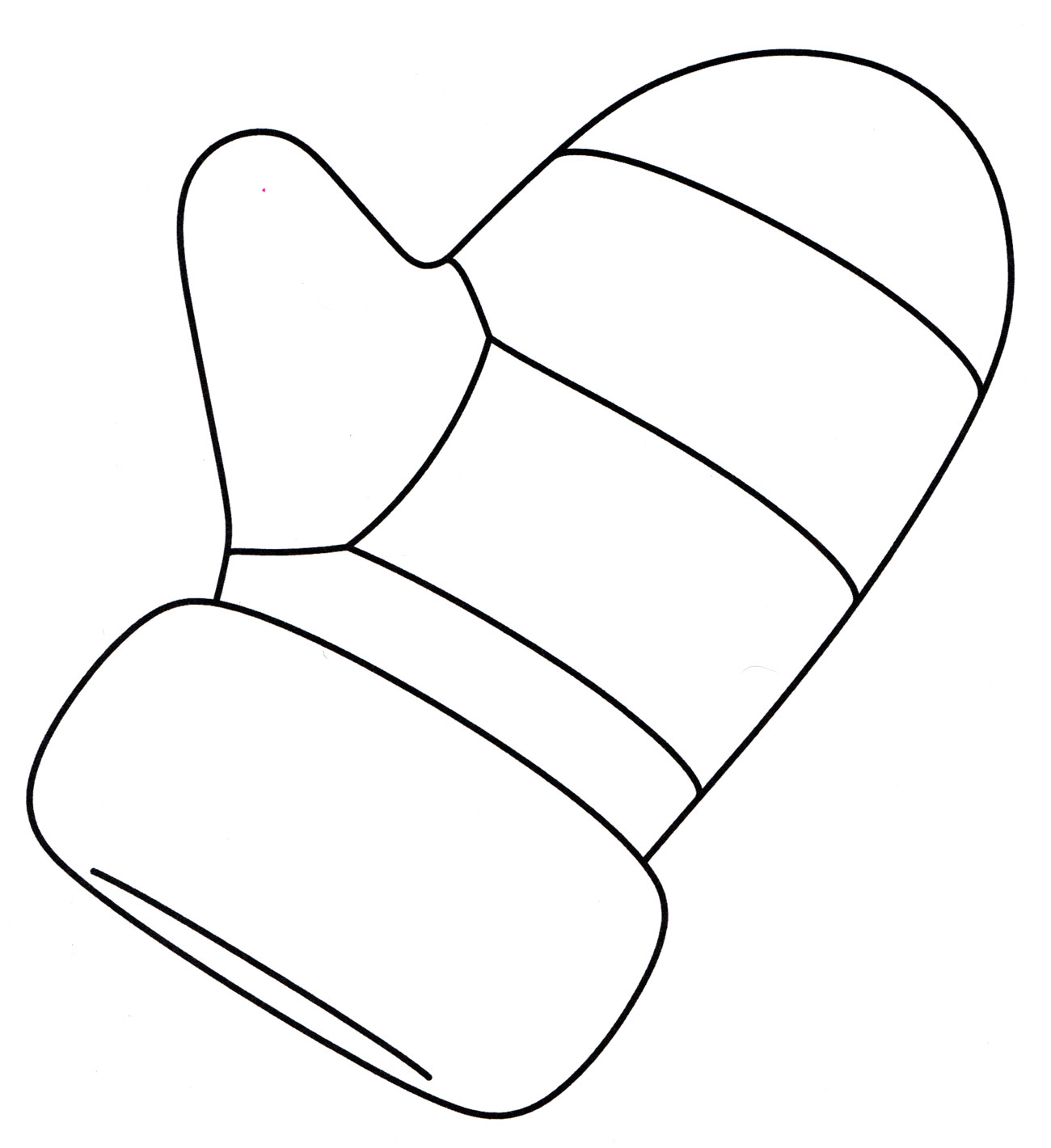 Раскраски с зимней одеждой. Варежки с узорами