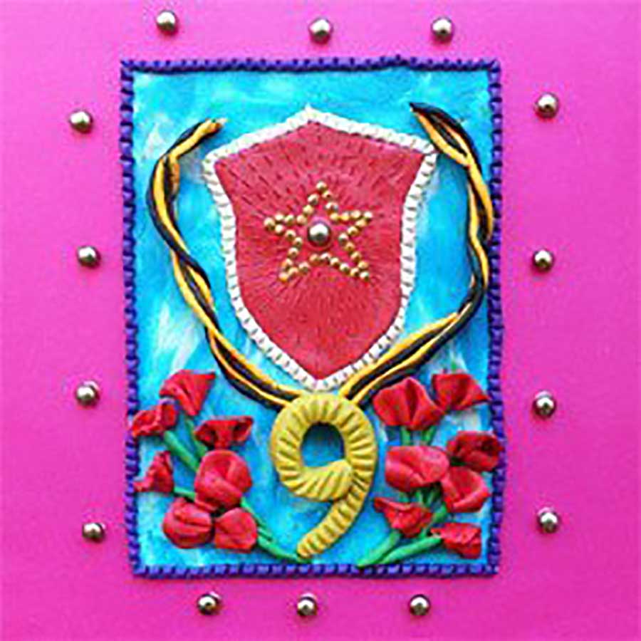 Пластилинография. Идеи поделок из пластилина на 9 мая. На день победы