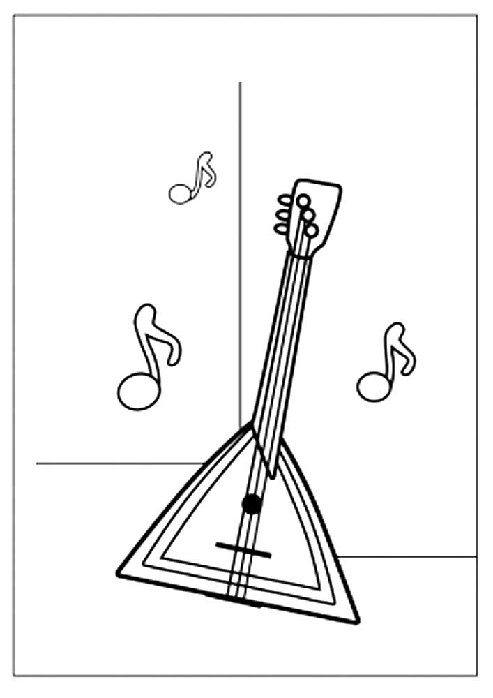 Русский народный инструмент рисунок 4 класс