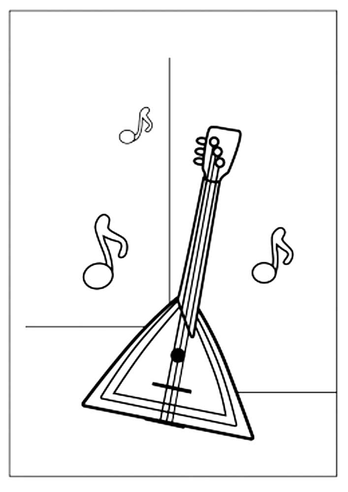 Струнные русские народные инструменты. Балалайка