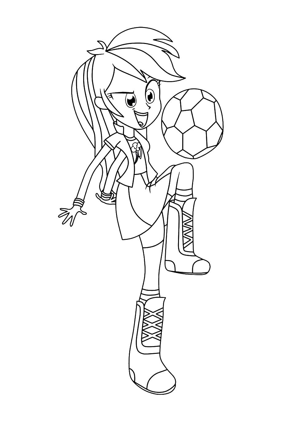 Раскраски с игрой футбол