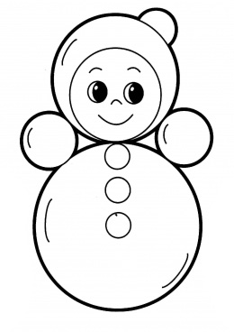 Детская раскраска неваляшка