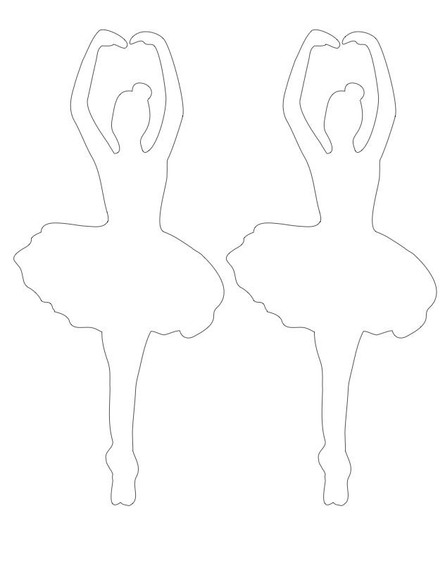 Контуры и шаблоны балерин для вырезания скачать бесплатно онлайн