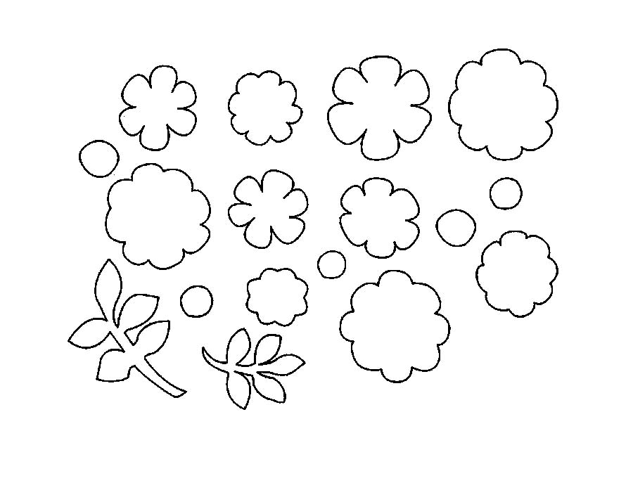 Контуры цветов для вырезания скрапбукинга поделок и аппликаций скачать беспла...