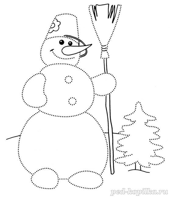 Раскраски для подготовки руки к письму. Обведи по точкам