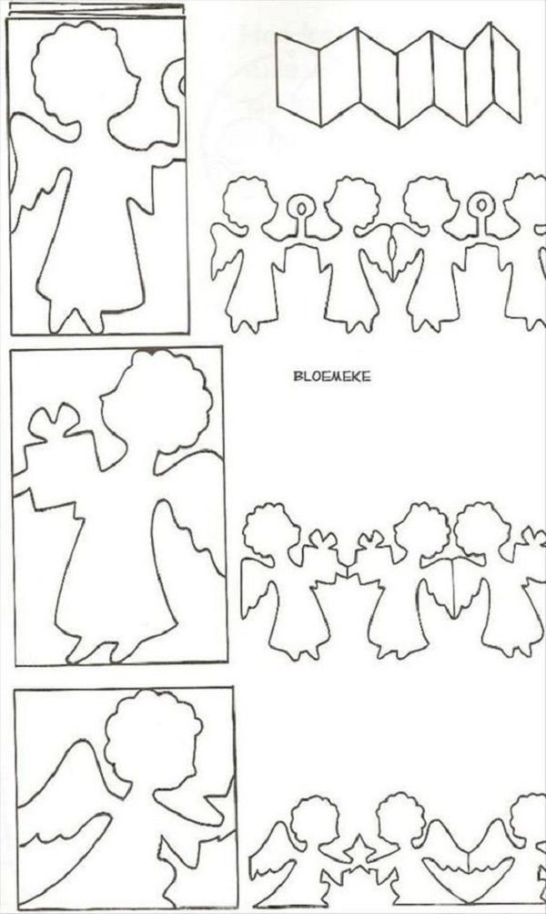 Шаблоны гирлянд для вырезания на праздники