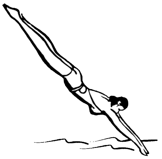 Раскраски Спортивное плавание