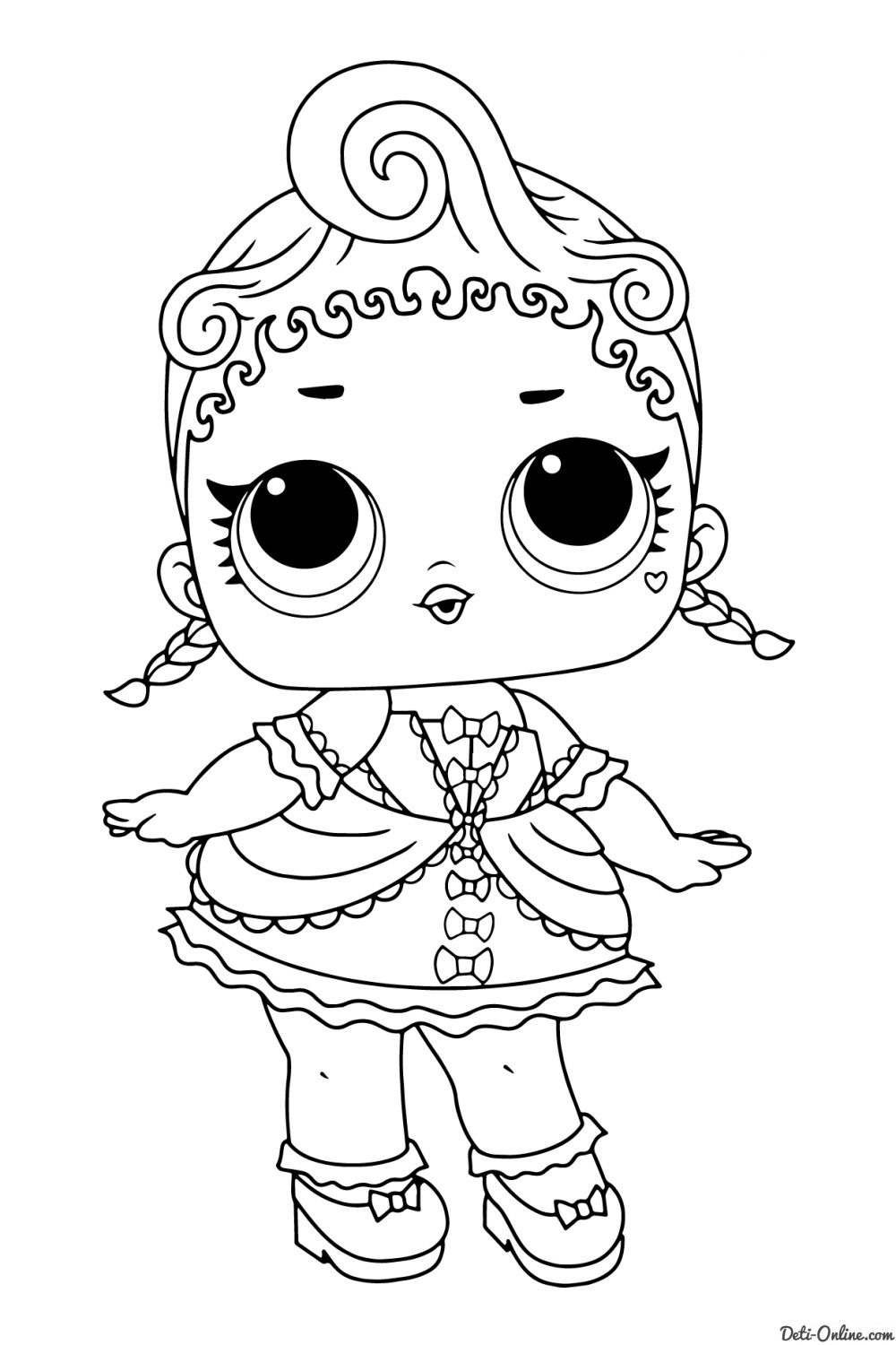 раскраски с куклами лол для девочек