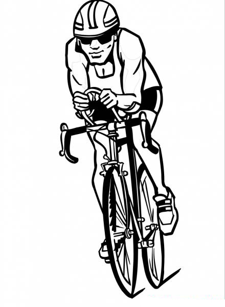 Раскраски с велосипедами. Велоспорт